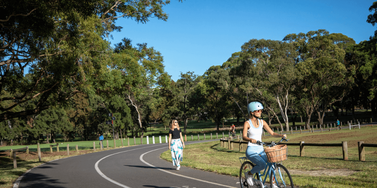 People using Parramatta Park.