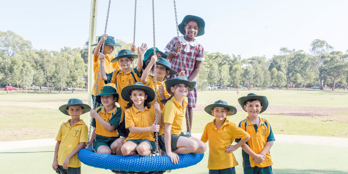 Kids in Parramatta Park.